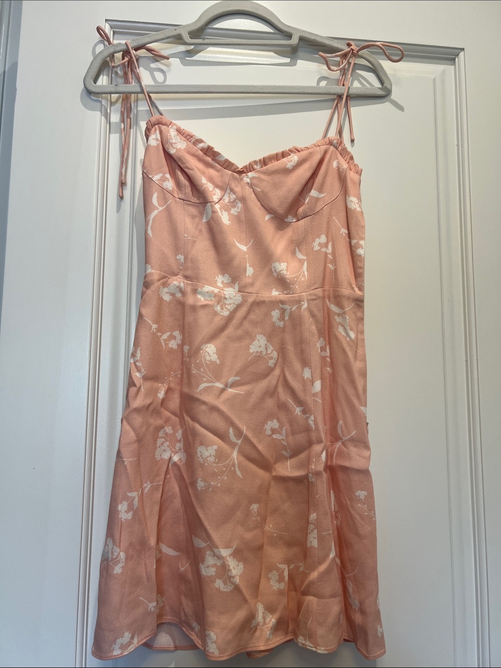 Wilfred Pink Floral Mini Dress